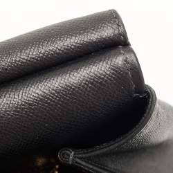 Pre Owned Dolce & Gabbana Black Leather Large Miss Sicily Top Handle Bag