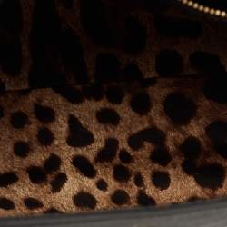 Pre Owned Dolce & Gabbana Black Leather Large Miss Sicily Top Handle Bag