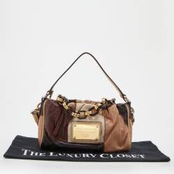 Pre Owned Dolce & Gabbana Multicolor Leather Patchwork Miss Night And Day Shoulder Bag