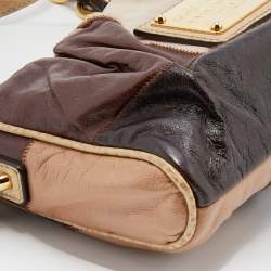 Pre Owned Dolce & Gabbana Multicolor Leather Patchwork Miss Night And Day Shoulder Bag