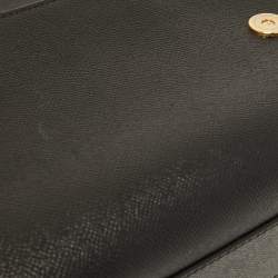 Pre Owned Dolce & Gabbana Black Leather Medium Miss Sicily Top Handle Bag