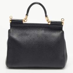 Pre Owned حقيبة دولتشي أند غابانا يد علوية ميس سيسيلي متوسطة جلد ثعبان وجلد حمراء