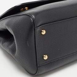 Pre Owned حقيبة دولتشي أند غابانا يد علوية ميس سيسيلي متوسطة جلد ثعبان وجلد حمراء