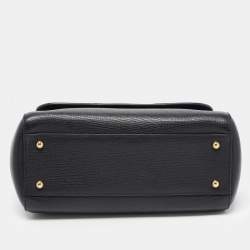 Pre Owned حقيبة دولتشي أند غابانا يد علوية ميس سيسيلي متوسطة جلد ثعبان وجلد حمراء