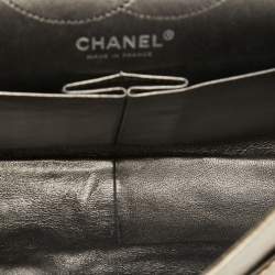 Pre Owned Chanel Metallic Quilted Aged Calf Leather 226 Reissue 2.55 Flap Bag