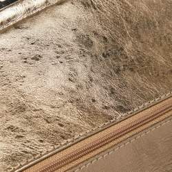 Pre Owned Chanel Metallic Quilted Aged Calf Leather 226 Reissue 2.55 Flap Bag