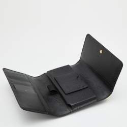 Pre Owned Dolce & Gabbana Black Leather Miss Sicily Von Wallet on Chain