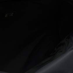 Pre Owned Dolce & Gabbana Navy Blue/Brown Nylon and Leather Printed Backpack