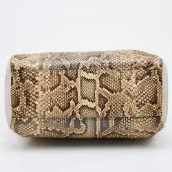 مملوكة مسبقًا Dolce & Gabbana Python and Leather Large Miss Sicily Shopper Tote
