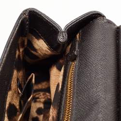 Pre Owned Dolce & Gabbana Dark Brown Leather Medium Miss Sicily Top Handle Bag