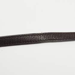 Pre Owned Dolce & Gabbana Dark Brown Leather Medium Miss Sicily Top Handle Bag