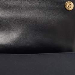 Dolce & Gabbana Black Neoprene Small Miss Sicily Top Handle Bag