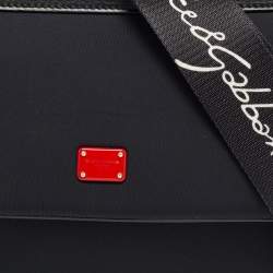 Dolce & Gabbana Black Neoprene Small Miss Sicily Top Handle Bag