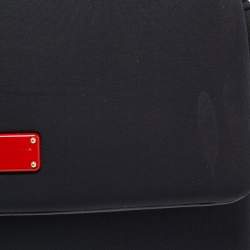 Dolce & Gabbana Black Neoprene Small Miss Sicily Top Handle Bag