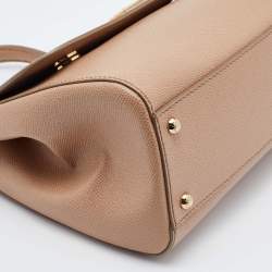 Pre Owned حقيبة دولتشي & غابانا ميس سيسيلي جلد وردي فاتح متوسطة بيد علوية