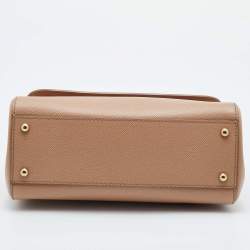 Pre Owned حقيبة دولتشي & غابانا ميس سيسيلي جلد وردي فاتح متوسطة بيد علوية