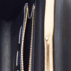 Pre Owned Dolce & Gabbana Gold Glossy Leather DG Logo Shoulder Bag