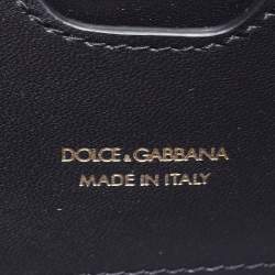 Pre Owned Dolce & Gabbana Gold Glossy Leather DG Logo Shoulder Bag
