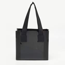 Pre Owned Dolce & Gabbana Black PVC Street Shopper Tote