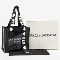 Pre Owned Dolce & Gabbana Black PVC Street Shopper Tote
