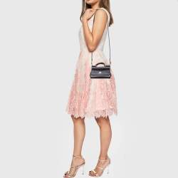 Dolce & Gabbana Black Leather Mini Miss Sicily Top Handle Bag