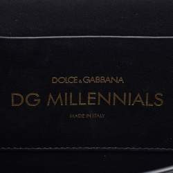 Dolce & Gabbana Black Leather DG Millennials Shoulder Bag