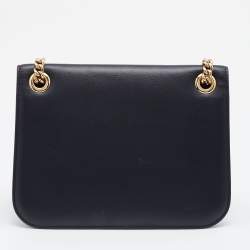 Dolce & Gabbana Black Leather DG Millennials Shoulder Bag