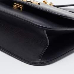 Dolce & Gabbana Black Leather DG Millennials Shoulder Bag