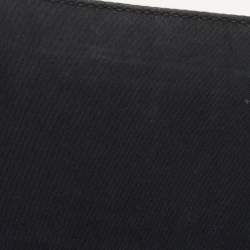 Pre Owned Dolce & Gabbana Black/Brown Leopard Print Coated Canvas and Leather Medium Miss Sicily Top Handle Bag