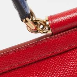 Pre Owned حقيبة دولتشي أند غابانا ميس سيسيلي جلد أسود صغيرة بيد علوية 