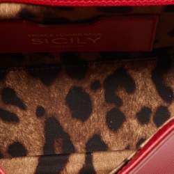 Pre Owned حقيبة دولتشي أند غابانا ميس سيسيلي جلد أسود صغيرة بيد علوية 