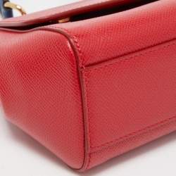 Pre Owned حقيبة دولتشي أند غابانا ميس سيسيلي جلد أسود صغيرة بيد علوية 