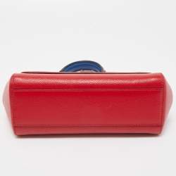 Pre Owned حقيبة دولتشي أند غابانا ميس سيسيلي جلد أسود صغيرة بيد علوية 