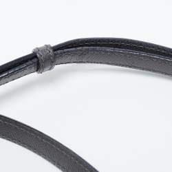 Pre Owned Dolce & Gabbana Grey Leather Medium Miss Sicily Top Handle Bag