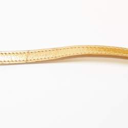 Pre Owned Dolce & Gabbana Gold Leather Miss Sicily Von Wallet on Chain