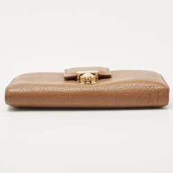 Dolce & Gabbana Beige Leather Padlock Wallet