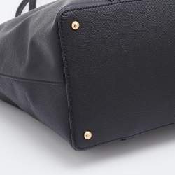 Pre Owned Dolce & Gabbana Black Leather Miss Escape Shopper Tote