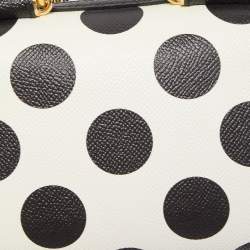 Pre Owned Dolce & Gabbana Muliticolor Polka Dot Dauphine Leather Sicily East West Bag