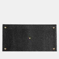 Pre Owned Dolce & Gabbana Beige/Red/Black Python & Lizard Leather Miss Sicly Bag