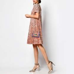 Dolce & Gabbana Multicolor Printed Leather Sicily Von Bag