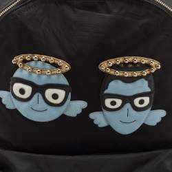 Pre Owned Dolce & Gabbana Black Nylon DG Family Backpack