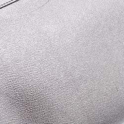 Pre Owned Dolce & Gabbana Silver Leather Medium Miss Sicily Top Handle Bag