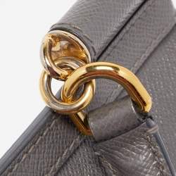 Pre Owned حقيبة دولتشي أند غابانا ميس سيسيلي جلد رصاصي متوسطة بيد علوية 