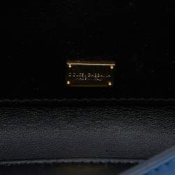Dolce & Gabbana Blue Leather Lucia Shoulder Bag 