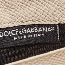 Pre Owned Dolce & Gabbana Multicolor Floral Leather Zip Around Wallet