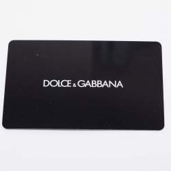 Dolce & Gabbana Beige Leather DG Crystals Trifold Wallet