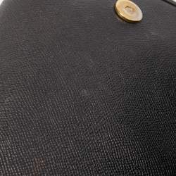 Pre Owned Dolce & Gabbana Black Leather Medium Miss Sicily Top Handle Bag