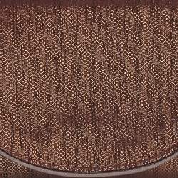 Pre Owned Dolce & Gabbana Metallic Brown Glitter Suede Chain Pochette