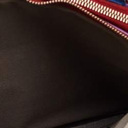 D&G Multicolor Denim and Leather Lilly Glam Shoulder Bag 