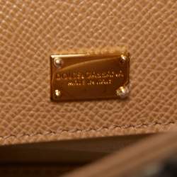 Pre Owned Dolce & Gabbana Multicolor Leather and Python Medium Miss Monica Top Handle Bag